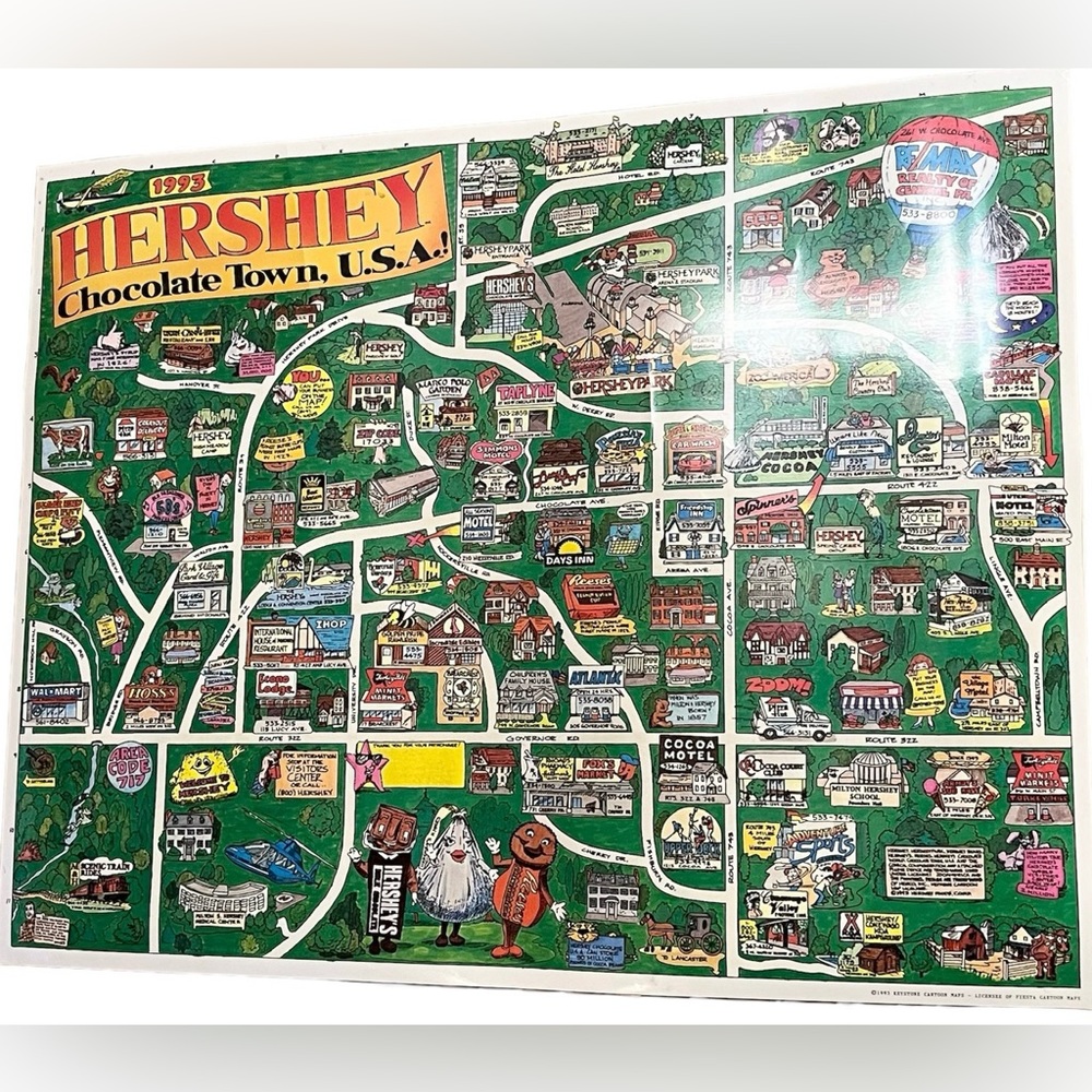 Hershey Town Map